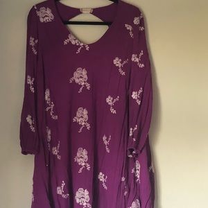 Embroidered Shift Dress